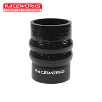 Raceworks Silicone Double Hump Hose 2.50in (63mm) Black SHH-250BK