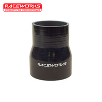 Raceworks Silicone Hose Reducer 2.50-3.00in (63-76mm) Black SHR-250300BK