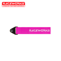 Raceworks Fluoro Flexible Tow Strap Pink VPR-021FP
