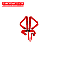 Raceworks 5 Point Latch & Link Harness Red VPR-100RD