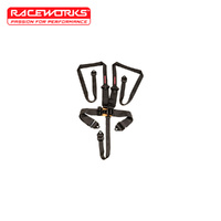 Raceworks 5 Point Latch & Link Harness Black VPR-110BK