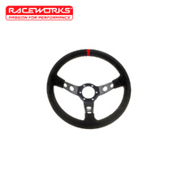 Raceworks 350mm Suede Steering Wheel Blue VPR-197BE