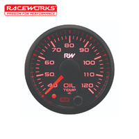 Raceworks 52mm Oil Temperature Gauge Kit VPR-304