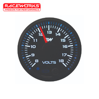 Raceworks 52mm Voltmeter Gauge Kit VPR-305