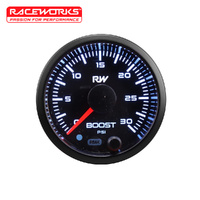 Raceworks 52mm Diesel Boost Gauge Kit 30PSI VPR-313