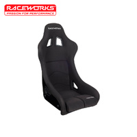 Raceworks Fibreglass Large Seat Cloth Black VPR-402-L