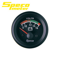 Speco Voltmeter Volt Gauge 2" 8-16 Volts Street Series 523-22