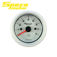 Speco Universal Tacho Tachometer Gauge 2" 0-8000 RPM Sports Series 524-01