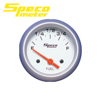 Speco Universal Fuel Tank Level Gauge with Sender 2" Sports Series 524-06