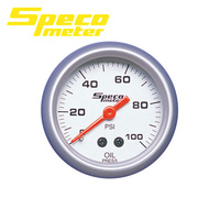 Speco Universal Mechanical Oil Pressure Gauge 2" 0-100 PSI Sports Series 524-16
