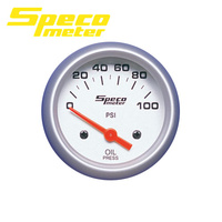Speco Universal Electrical Oil Pressure Gauge 2" 0-100 PSI Sports Series 524-20
