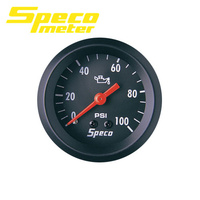 Speco Mechanical Oil Pressure Gauge 2" 0-100 PSI Street Series 533-16