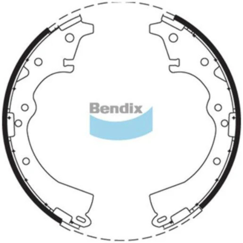 BENDIX BONDED BRAKE SHOE SET BS1492