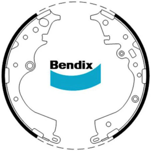 BENDIX BONDED BRAKE SHOE SET BS5007