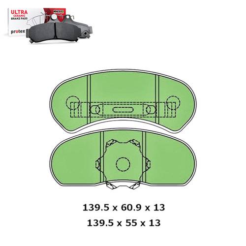 Front Brake Pad Set FOR Ford XA-XY Fairlane ZF-ZK LTD 1970-1988 DB1045 