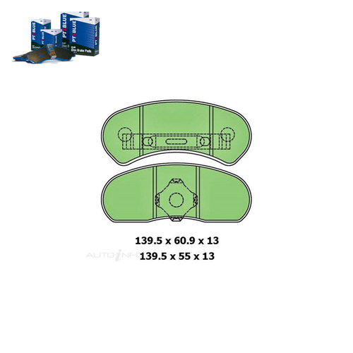 Rear Brake Pad Set FOR Ford Fairlane ZJ Fairmont Falcon XB XC LTD 73-82 DB1046