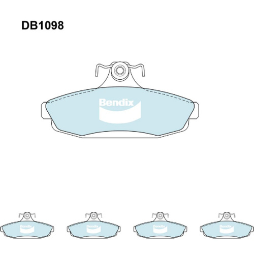 BENDIX GCT DISC BRAKE PAD SET  DB1098 GCT