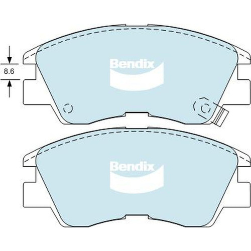 BENDIX GCT DISC BRAKE PAD SET DB1113 GCT