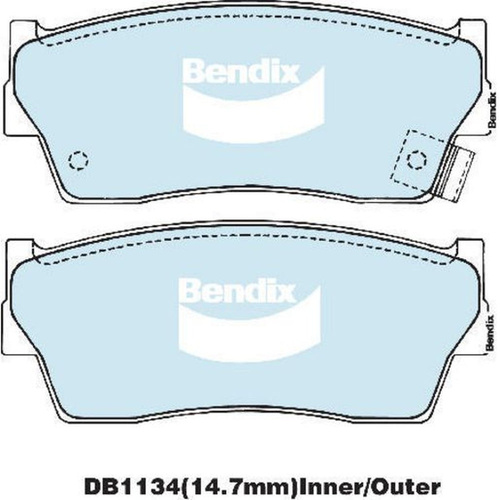 BENDIX HD DISC BRAKE PAD SET DB1134 HD