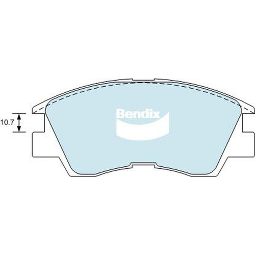 BENDIX HD DISC BRAKE PAD SET DB1168 HD