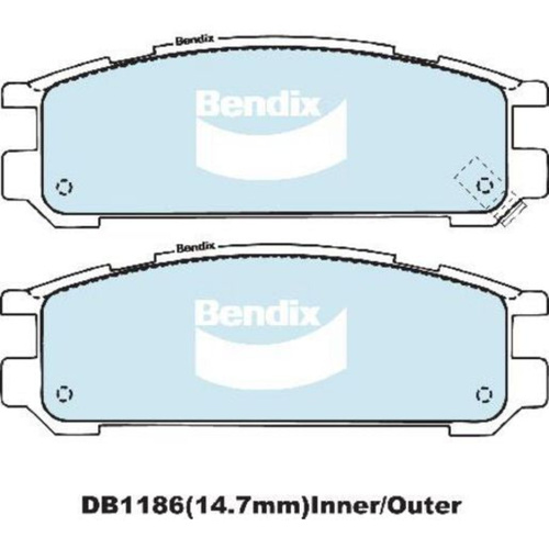 BENDIX HD DISC BRAKE PAD SET DB1186 HD