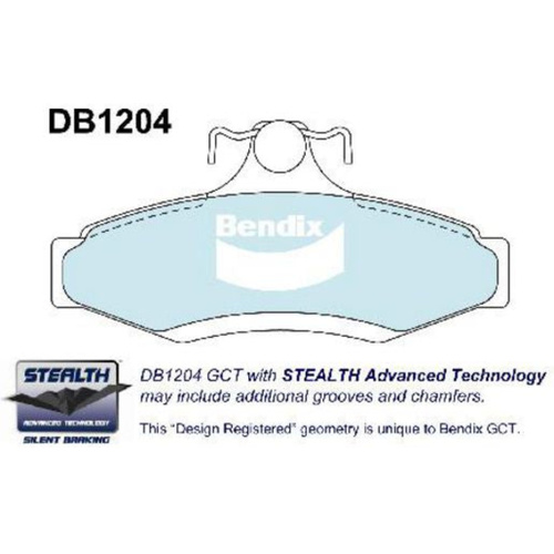 BENDIX HD DISC BRAKE PAD SET DB1204 HD