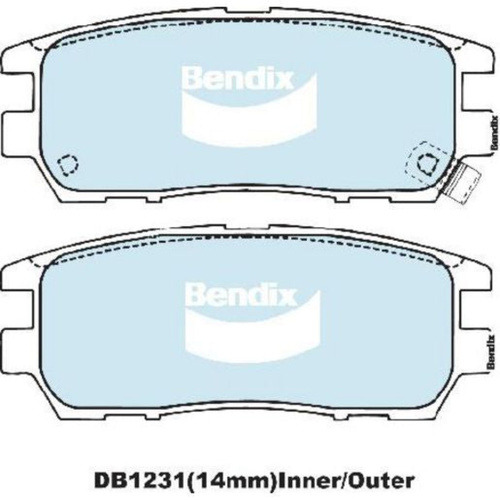 BENDIX HD DISC BRAKE PAD SET DB1231 HD