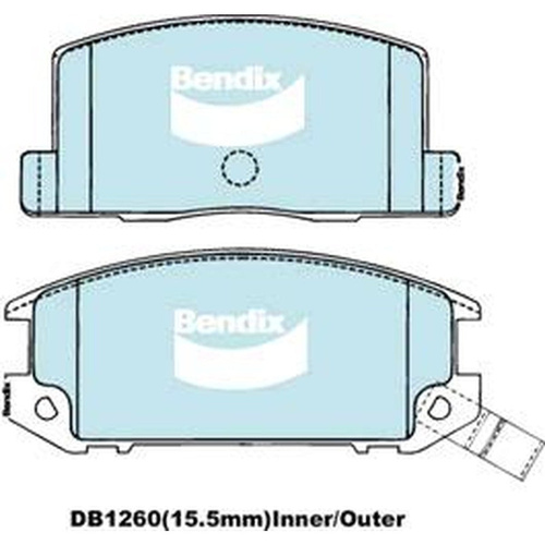 BENDIX GCT DISC BRAKE PAD SET DB1260 GCT