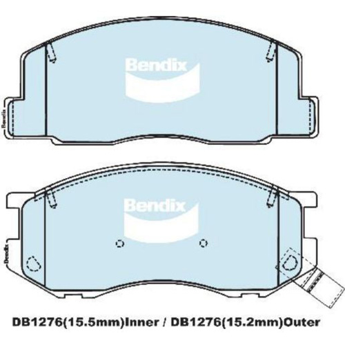 BENDIX 4WD DISC BRAKE PAD SET DB1276 4WD