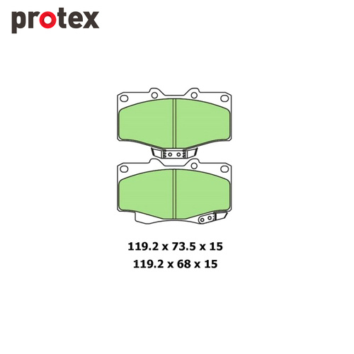 Ultra 4WD Brake Pad Set FOR Toyota Hilux 4 Runner Landcruiser Prado DB1323F