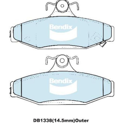 BENDIX HD DISC BRAKE PAD SET DB1338 HD