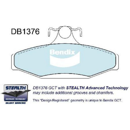 BENDIX SRT DISC BRAKE PAD SET DB1376 SRT