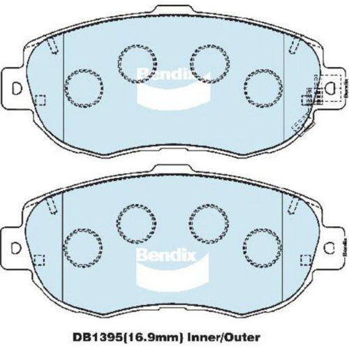BENDIX HD DISC BRAKE PAD SET DB1395 HD