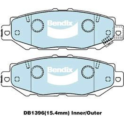 BENDIX GCT DISC BRAKE PAD SET DB1396 GCT