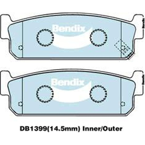 BENDIX GCT DISC BRAKE PAD SET DB1399 GCT