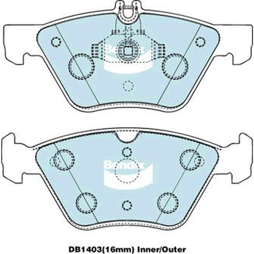 BENDIX GCT DISC BRAKE PAD SET DB1403 GCT