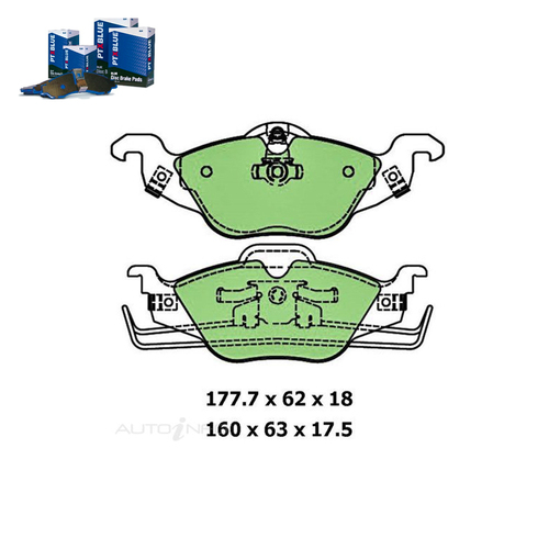 Front Brake Pad Set FOR Holden Astra TS CD CDX City Equipe 1999-2005 DB1424 