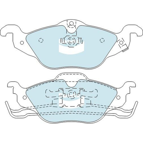 BENDIX GCT DISC BRAKE PAD SET DB1424 GCT