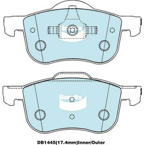 BENDIX GCT DISC BRAKE PAD SET DB1445 GCT