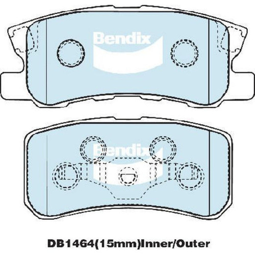 BENDIX HD DISC BRAKE PAD SET DB1464 HD