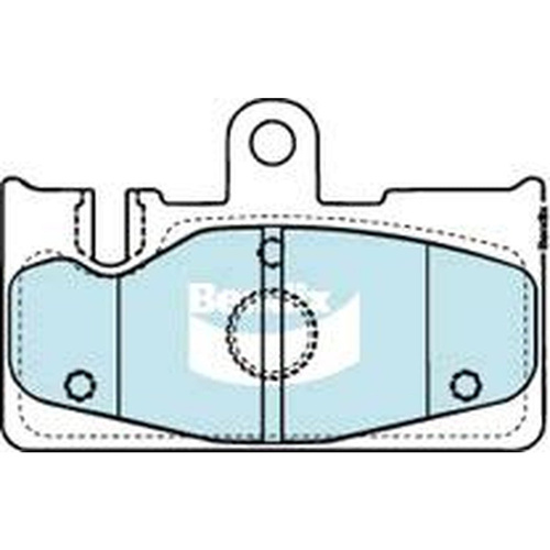 BENDIX GCT DISC BRAKE PAD SET DB1497 GCT