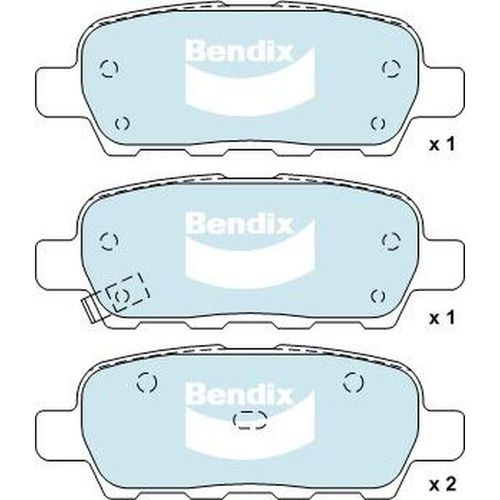 BENDIX GCT DISC BRAKE PAD SET DB1509 GCT