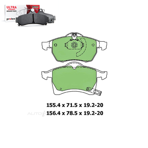 Front Brake Pad Set FOR Holden Astra TS AH Zafira TT 2000-2010 DB1510 