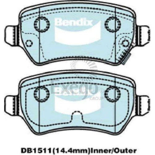 BENDIX HD DISC BRAKE PAD SET DB1511 HD