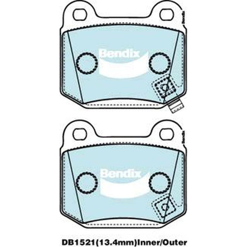 BENDIX GCT DISC BRAKE PAD SET DB1521 GCT