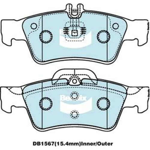 BENDIX EURO PLUS DISC BRAKE PAD SET DB1657 EURO+