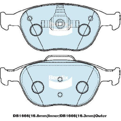 BENDIX HD DISC BRAKE PAD SET DB1666 HD