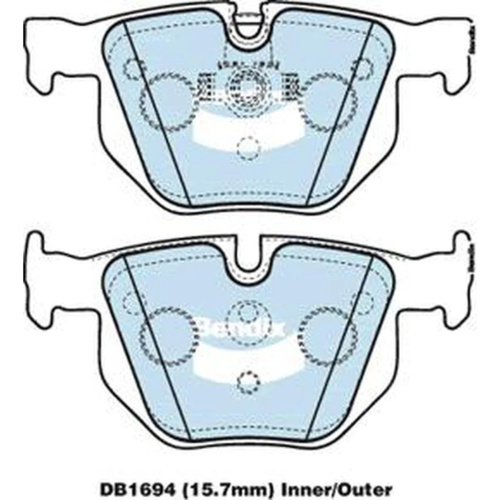 BENDIX EURO PLUS DISC BRAKE PAD SET DB1694 EURO+
