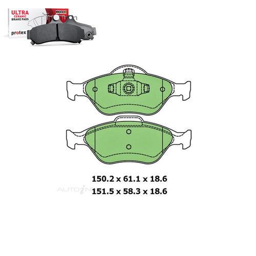 Front Brake Pad Set FOR Ford Fiesta WP WQ LX Zetec Ghia Mazda 2 DY 01-09 DB1724