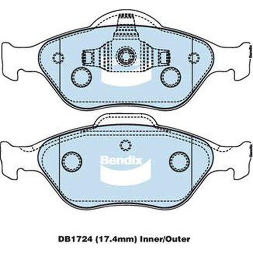 BENDIX GCT DISC BRAKE PAD SET DB1724 GCT